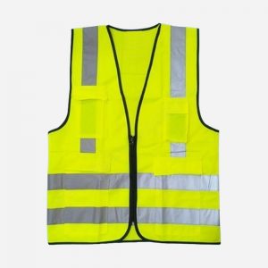 HIGH VISIBILITY VEST FABRICNET TYPE Yellow Front