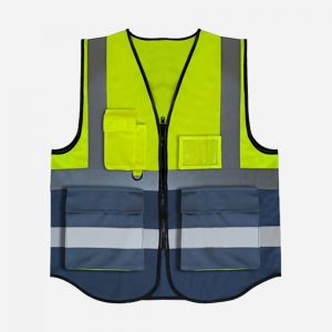 HIGH VISIBILITY VEST MULTIPLE COLOR FABRIC TYPE Front