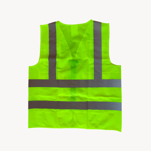 SPARTAN GUARD SAFETY VEST 120GSM, MULTIPOCKETZIPPERED GREEN-1