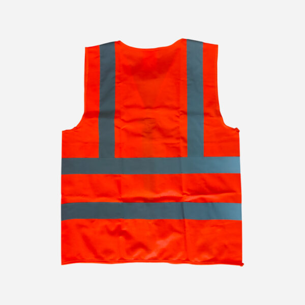SPARTAN GUARD SAFETY VEST 120GSM, MULTIPOCKET ZIPPERED ORANGE-1